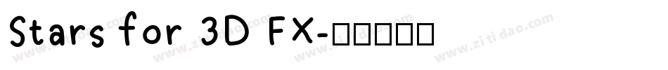 Stars for 3D FX字体转换